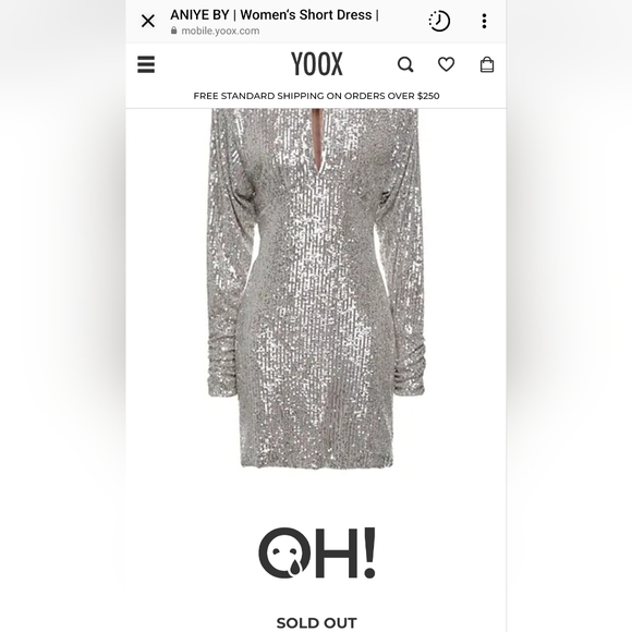 Aniye By Short Dress Silver - Picture 8 of 9